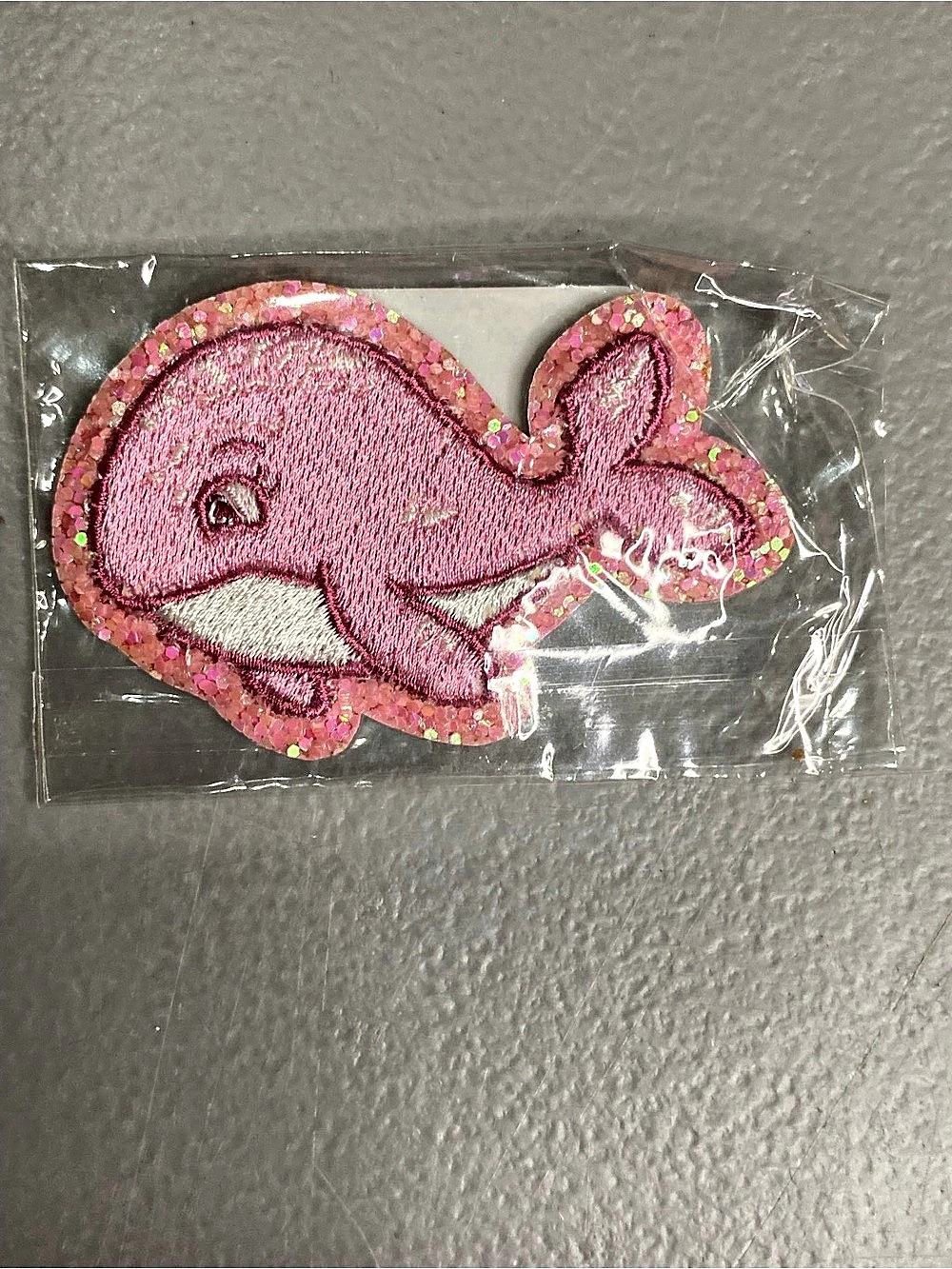 Stoney Clover Lane Pink Whale Applique Patch NWT